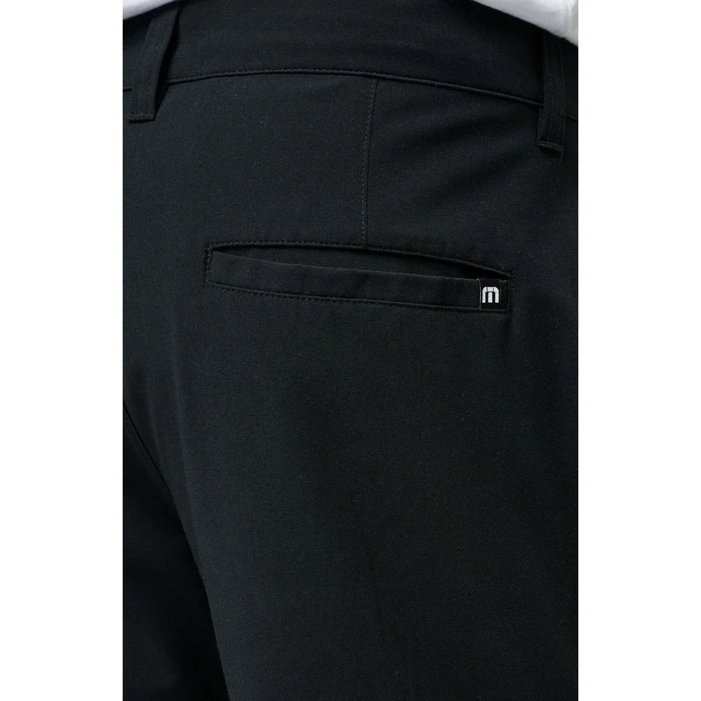 TRAVIS MATHEW Tech Chino Shorts Black Sz 42 Bermuda Golf Shorts 8 in Inseam NEW